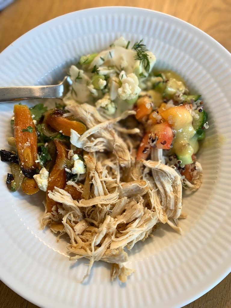 pulled chicken som saftigt fyld til wraps og salater